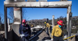 Rescuers at LA Fires 2025